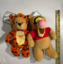 Disney Winnie the Pooh Friends Tigger Plush Stuffed Animals Lot 2 Small Tags