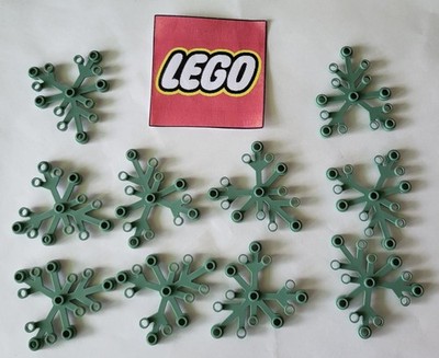 10 x Lego Blätter - Blatt Pflanzen - 5x6 Sandgrün - 2417 - NEU