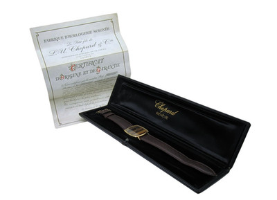 Chopard 18K Yellow Gold Tiger's Eye Dial Automatic Vintage Watch 20321