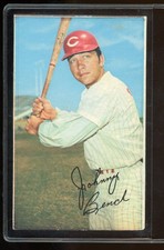 1970 Topps Super Blank Back Square Proof Baseball Johnny Bench Cincinnati Reds