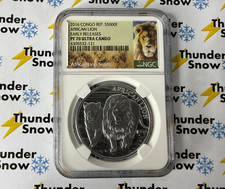 2016 Congo S5000F African Lion ER NGC PF 70 Ultra Cameo *Low Mintage*⚡️❄️