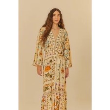 Farm Rio Farm Summer Kimono Dress Delicacy of Summer M