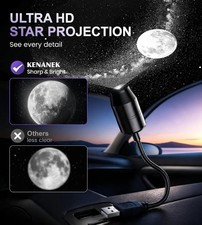 USB Galaxy Projector Night Light 360 Rotation Night Light Star Projector For Car
