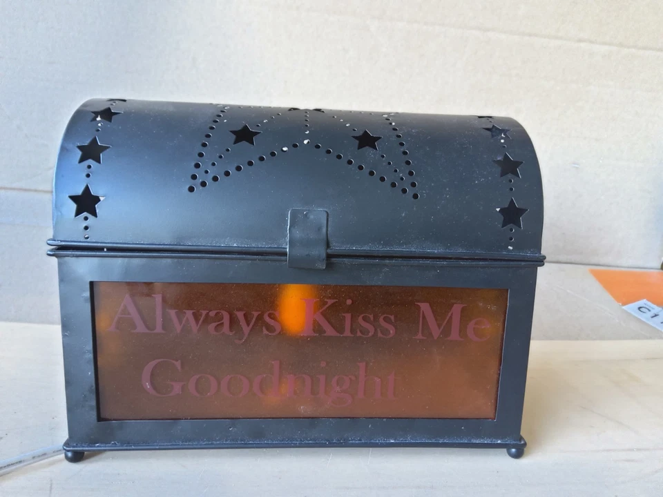 Rustic Punched Tin Star Accent Lights/Signs - Set of 2 - Image 3 of 3