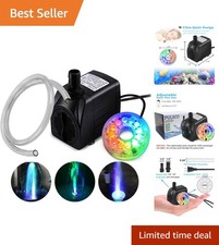 Versatile 10W Submersible Fountain Pump with Tube, Ideal for Gardens  Ponds