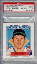 1988 STARTING LINEUP SLU TALKING BASEBALL TEAM SET ROGER CLEMENS PSA 9 LOW POP