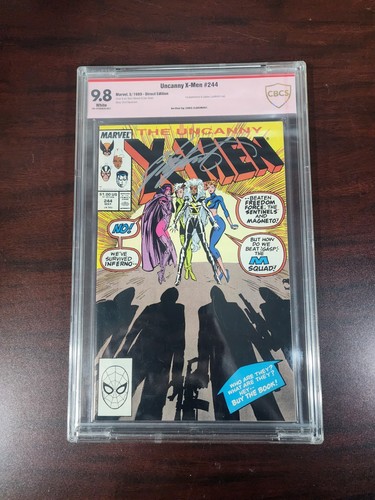 Uncanny X-Men #244 CBCS 9.8 1st Jubilee Signed Chris Claremont Verified 