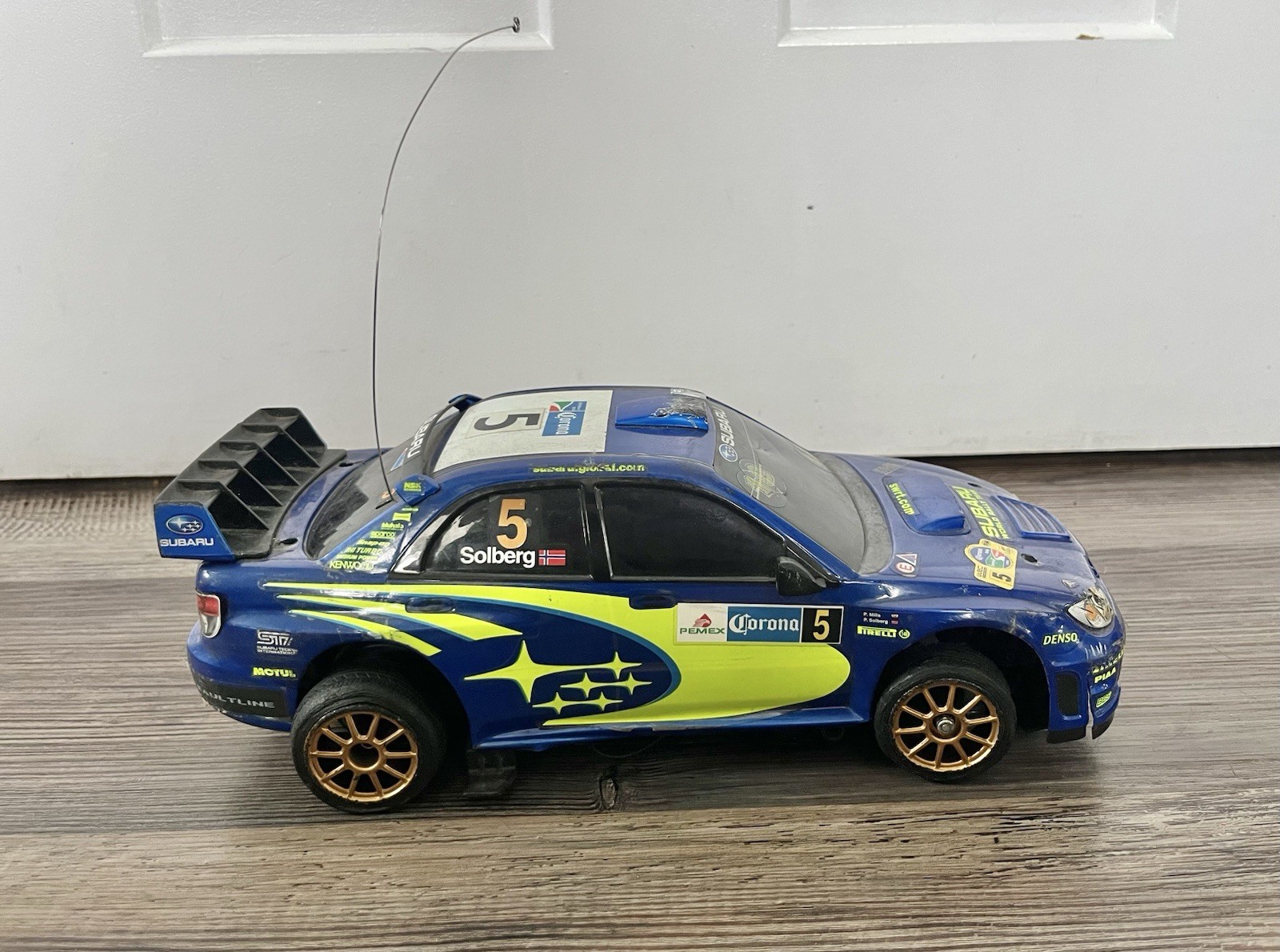 Isma M14 Parts Or Repair Untested 1/14 Scale Rc Car W Subaru