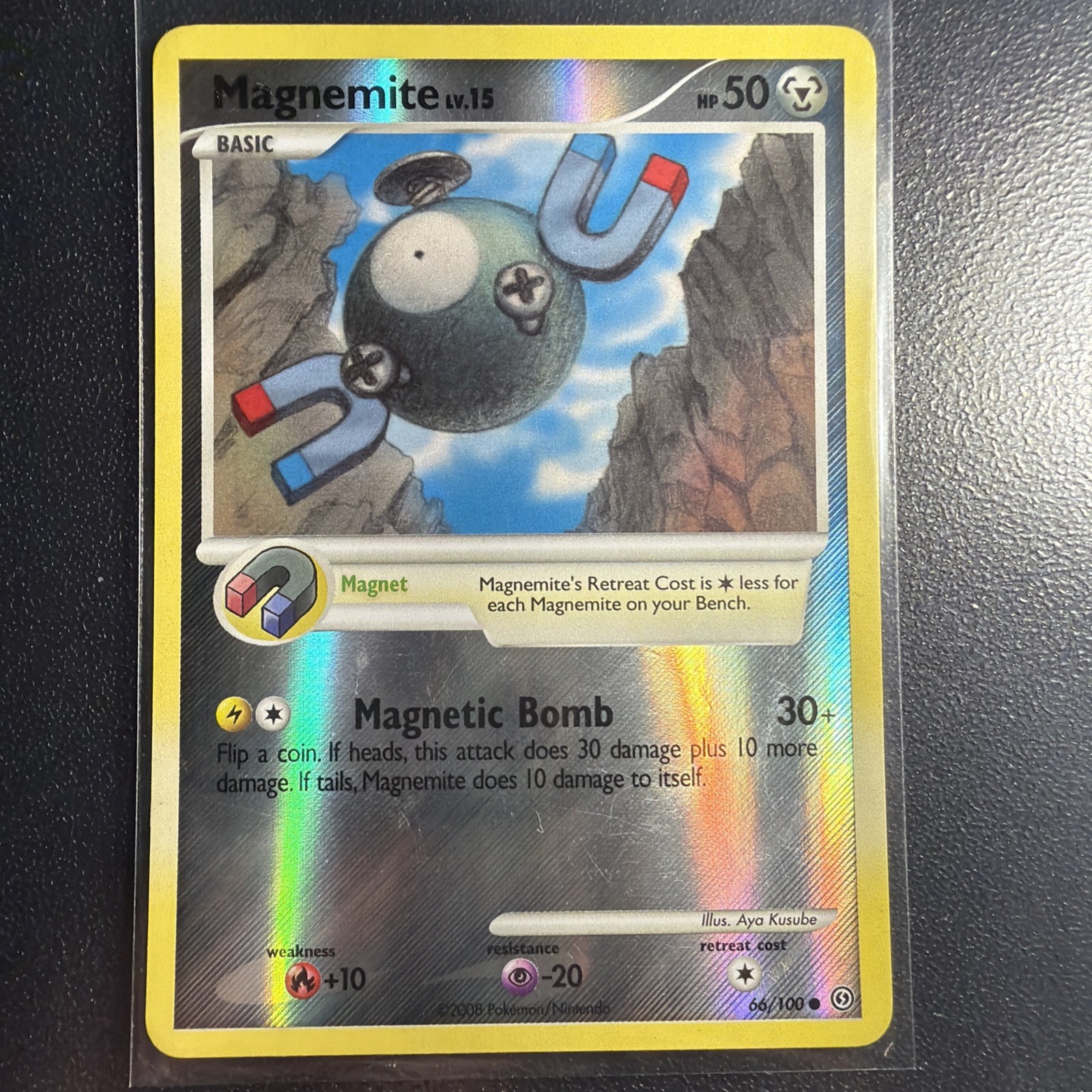 Magnemite 2008 Pokemon Reverse Holo Common SF Stormfront 66/100 LP
