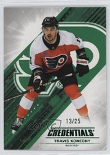 2024-25 Upper Deck Credentials Green 13/25 Travis Konecny #45 0kr0