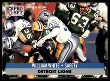 1991 Pro Set William White Detroit Lions #504