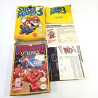 NES Super Mario 3 & SuperSpike V-Ball EMPTY BOX & Manuals ONLY Nintendo NO GAMES
