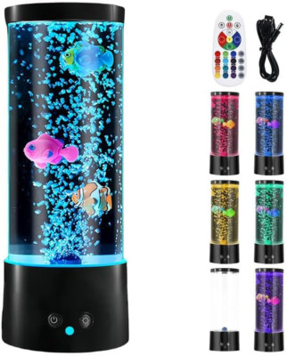 Lavalampe, Jellyfish Lamp Lavalampe, Quallen Lampe, Quallenlampe Lava Lampe LED 