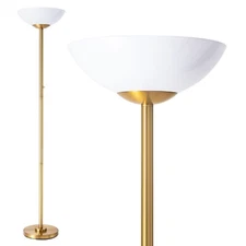 THE WORLDS BRIGHTEST FLOOR LAMP, 8000 Lumens!! Gold, modern LED, 30k Referbish