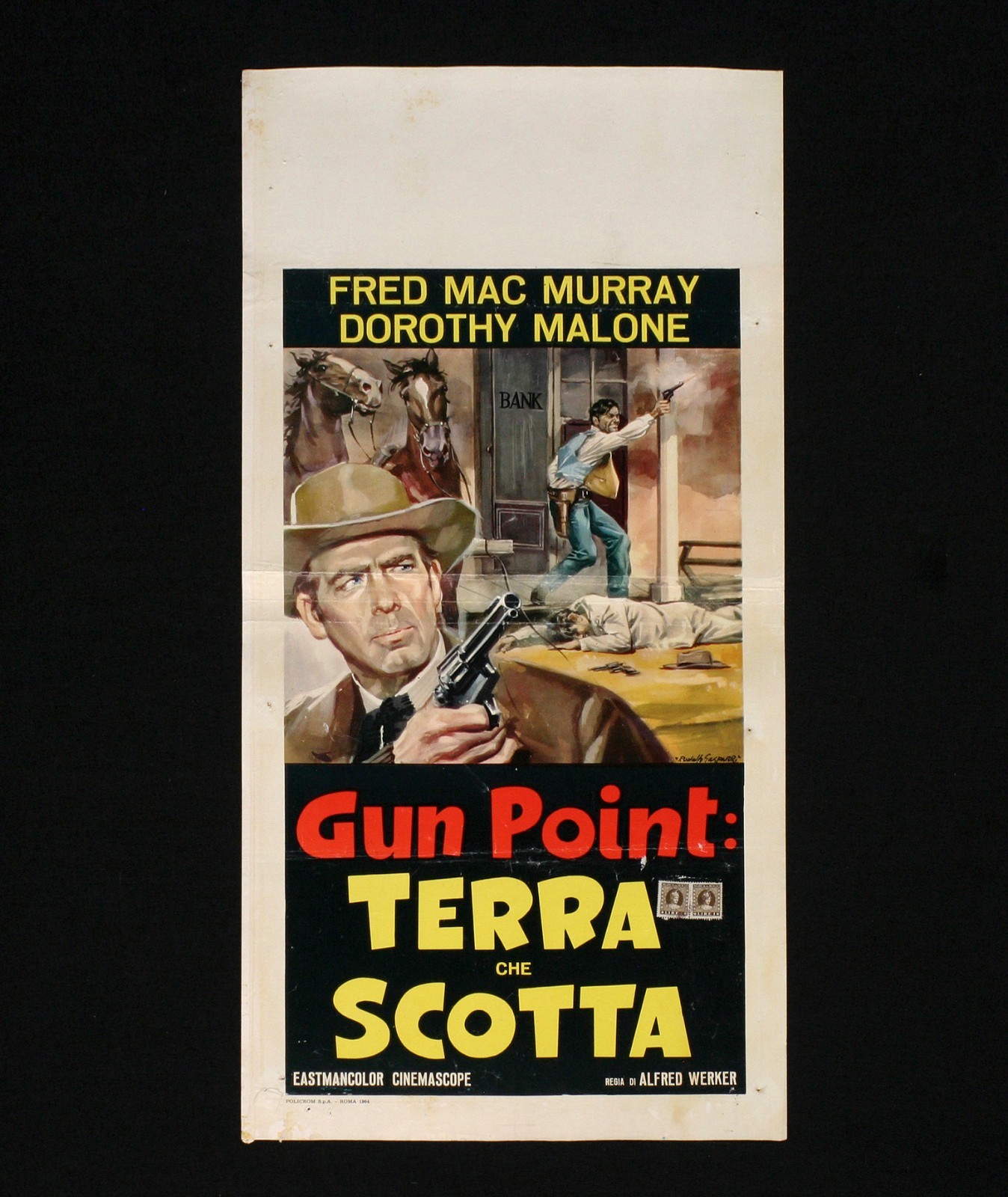 Locandina originale film Gunpoint (1955) - Regia di Alfred L. Werker