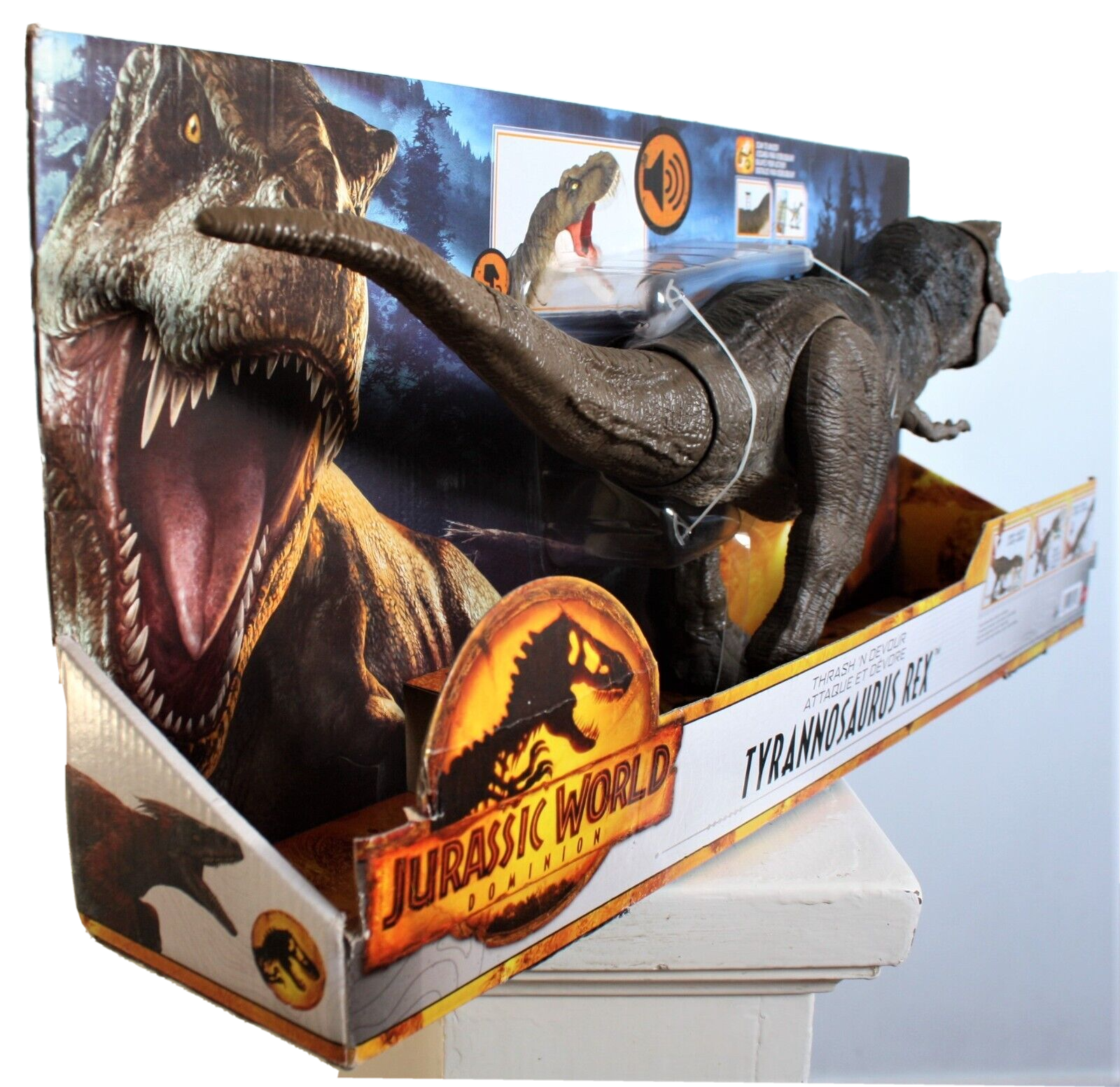 Comprar Jurassic World dinossauro T-Rex ataca e devora de Mattel