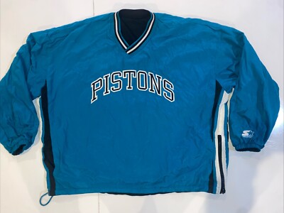 Vintage NBA Detroit Pistons Teal Starter Jacket Full Zip XL