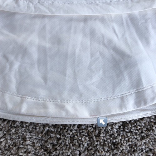 Athleta Whistler Hybrid Top Womens L White Layered Fleece Lined Performance $129 - Picture 12 of 12