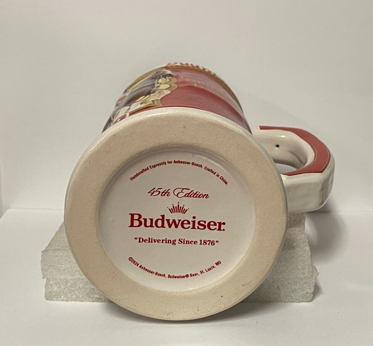 新品バドワイザー ステンドグラスBudweiserクリスマスbグラスマスターズ社 新品バドワイザー ステンドグラスBudweiserクリスマスbグラス
