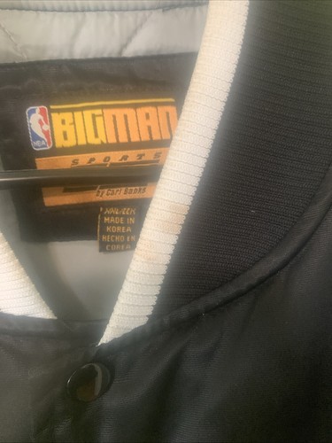 XXL San Antonio Spurs Varsity Bomber Jacket Snap Button Up - Picture 9 of 19