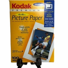 Kodak premium inkjet picture paper 4"x6" Heavy weight high Gloss 100 Sheets New
