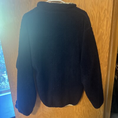 Patagonia MARS Reversible Camo / Navy Blue Deep Pile Fleece Jacket