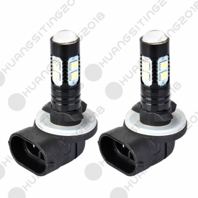 2X White 6000K 881 LED Bulb 100w Fog Driving light DRL 862 885 889 894