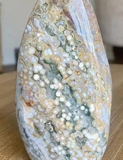 108mm Ocean Sea Jasper Stand Up Display Druzy Freeform Crystal Gem