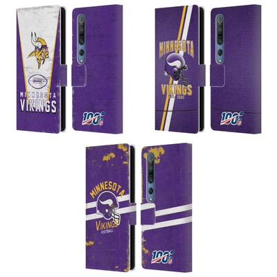 OFFICIAL NFL MINNESOTA VIKINGS LOGO ART LEATHER BOOK CASE FOR XIAOMI PHONES