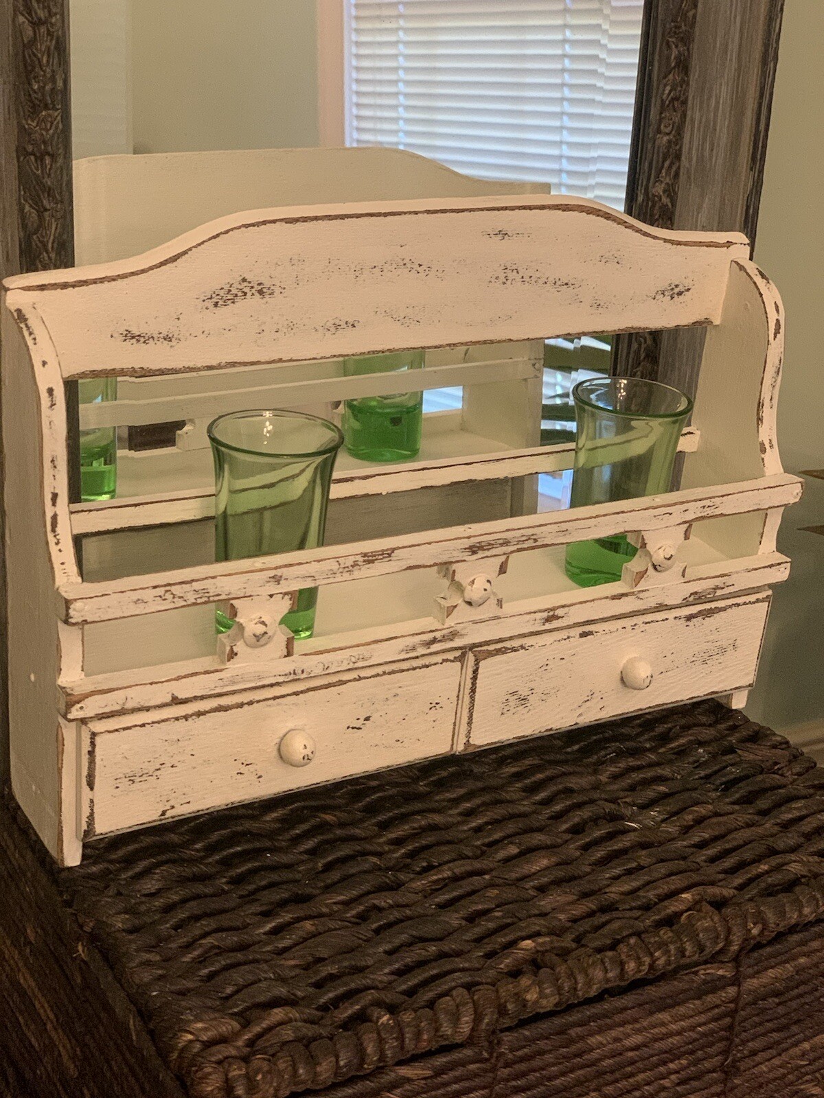 Small Rustic Vintage Spice Rack eBay