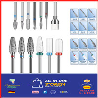 Nagelbohrer Bits Set 13 StüCk Diamant NagelfräSer AufsäTze ManiküRe PediküRe Box
