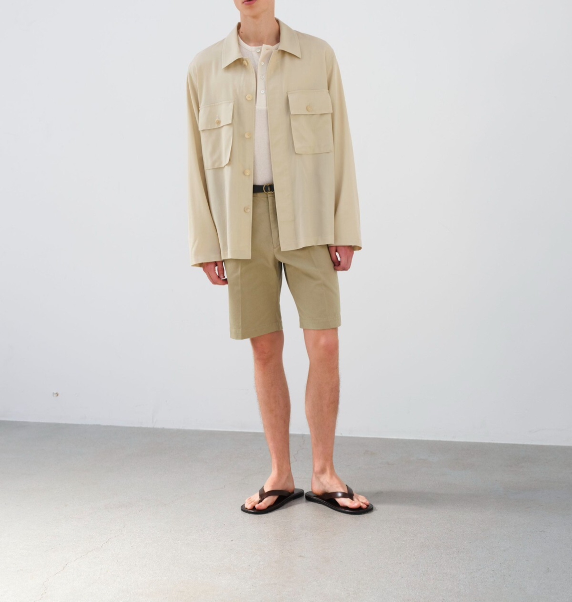 パンツ AURALEE WASHED FINX CHINO SHORTS AURALEE WASHED FINX CHINO SHORTS – PLAIN GOODS