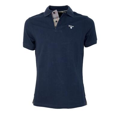 BARBOUR Polo Herren Schottenkaro Piqué MML0012NY31 Farbe Marineblau