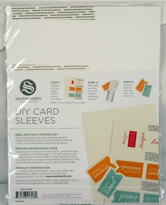 Southworth DIY Printable Gift Card Sleeves Print & Fold (3 per sheet, 10  sheets) | eBay