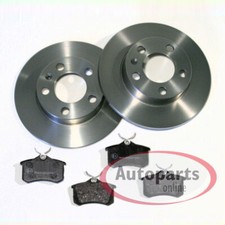 Bremsscheiben Ø 230 mm + Beläge hinten passend für Skoda Roomster