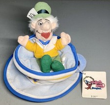 Disney Disneyland Fantasy Land Alice Wonderland Mad Hatter Tea Cup Plush Tag New