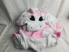Juego de una pieza de pijama unicornio rosa tamaño adulto mediano