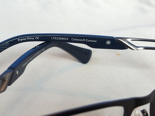 Nuevo marco de gafas Callaway para hombre Ladera Gunmetal 58-17-145 - Imagen 15 de 16