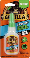 Gorilla Super Glue Gel XL, Clear Glue, 25 Gram Pack of 1 - All Purpose and Fas