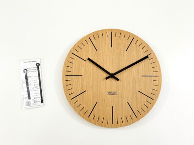Upstairs 12'' Inch 1' Ft Beige Minimalist Clock Please Read