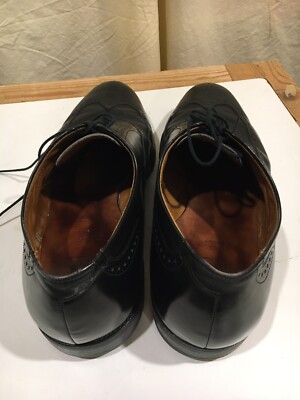 靴 Allen Edmonds 1903 Chester Black Wing Allen Edmonds 1903 Chester Black Leather Wingtip Dress Oxfords