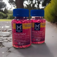 X2~ Member’s Mark Allergy Med's 2/600ct, 25mg~Compare 2 Benadryl Expire-2028