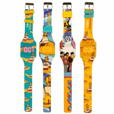OFFICIAL THE BEATLES YELLOW SUBMARINE SILICONE DIGITAL WRIST WATCH BNWT *