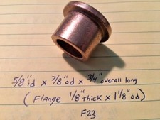 Oilite Flange Bushing Bronze 5/8 id x 7/8 x 3/4 Brass Bush Shim Spacer Bearing