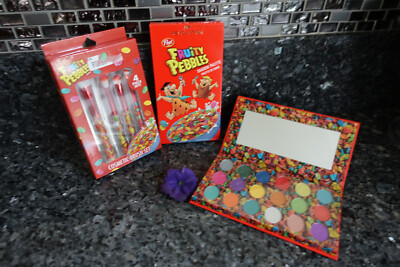 I heart revolution fruity pebbles eyeshadow palette & cosmetic brush set