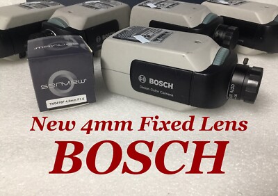 Bosch LTC0455/21 Security Color Camera W/ New 4mm Fixed Lens 540TVL OSD TESTED!