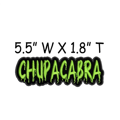 Chupacabra Cryptid Patch Embroidered Iron-on Applique Creature Myth Legends