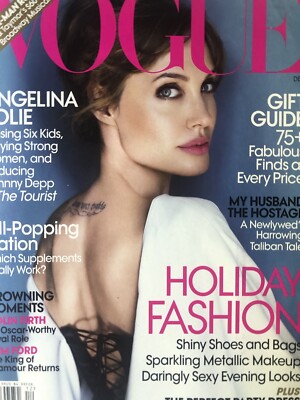 女性情報誌 allure US Magazine December 2010 Vogue December 2010 RARE Angelina Jolie | eBay