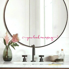 Wall Stickers You Look Background Wall Decals Mirror Sticker Removable