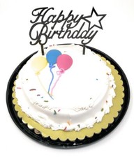 Happy Birthday Cake Topper Acrylic First Birthday Party Decoration, Favorite...